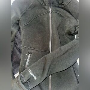 Lululemon Fleece Black Zip Up Hoodie Size 2